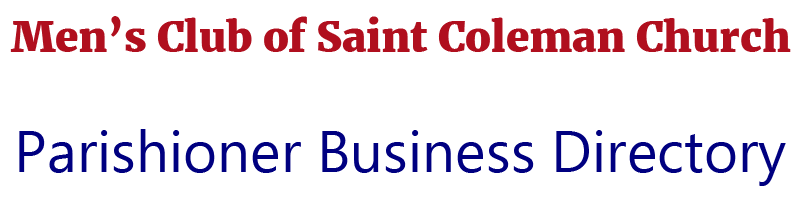 Business Directory Men's Club of Saint Coleman Church